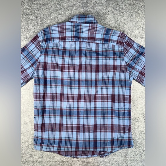 Abercrombie & Fitch Men’s Medium Blue flannel shirt - Picture 6 of 7